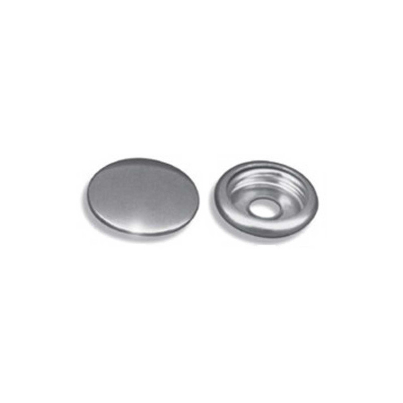 Boutons à pression A+B en inox - Lot de 1000