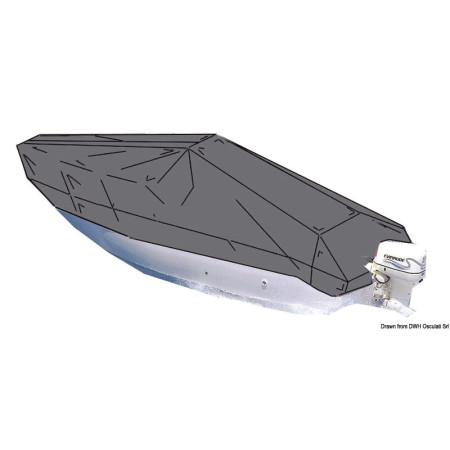 Bache pour bateau avec console centrale - 7.00 à 7.70 M