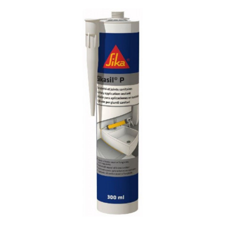 Sikasil P silicone - Blanc - cartouche 300 ml
