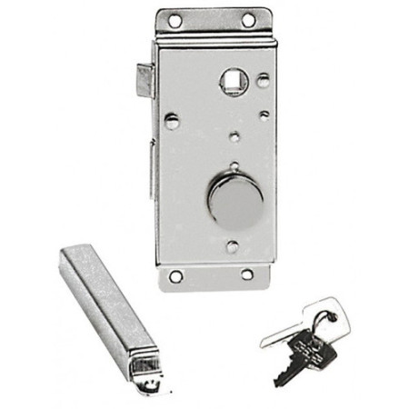 Serrure laiton chromé gauche interne 20 mm -