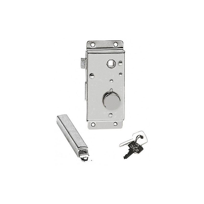 Serrure laiton chromé gauche interne 20 mm -