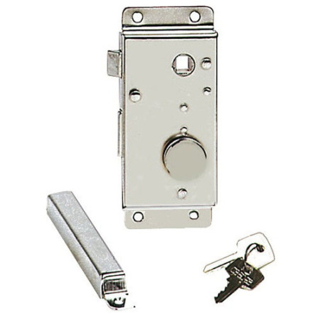 Serrure laiton chromé droite interne 20 mm
