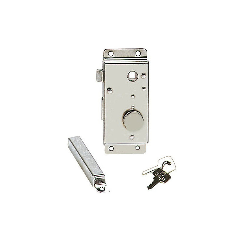 Serrure laiton chromé droite interne 20 mm