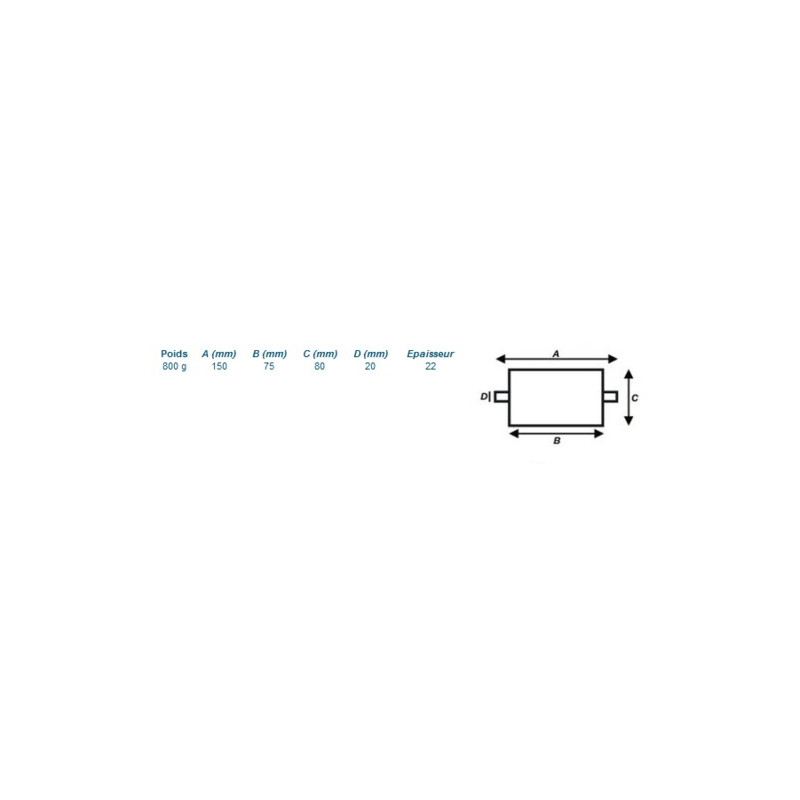 Anode à souder 0,8 kg