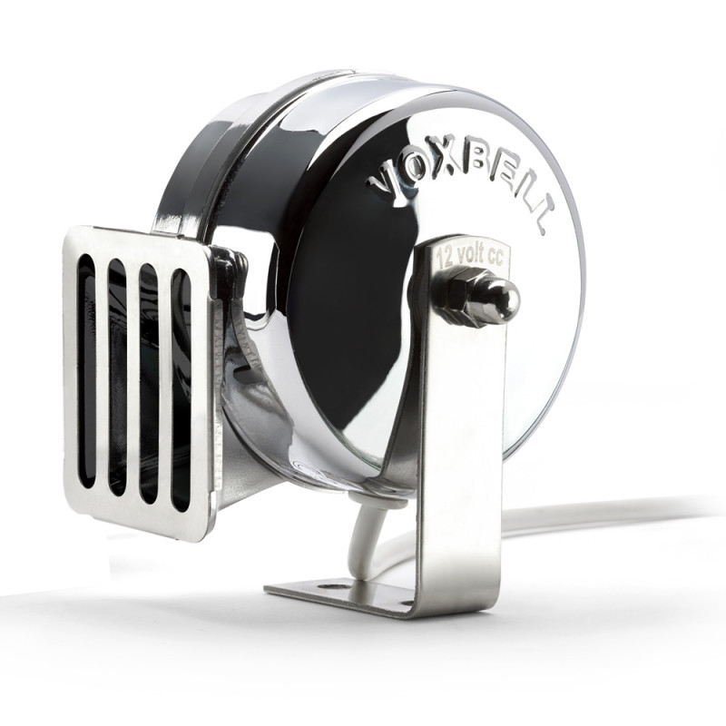 Klaxon - Avertisseur électrique ABS et Inox - 1 corne