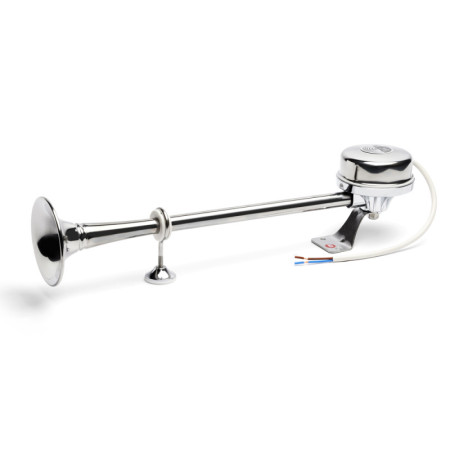 Klaxon - Avertisseur électrique inox - 1 trompe - 370 Hz