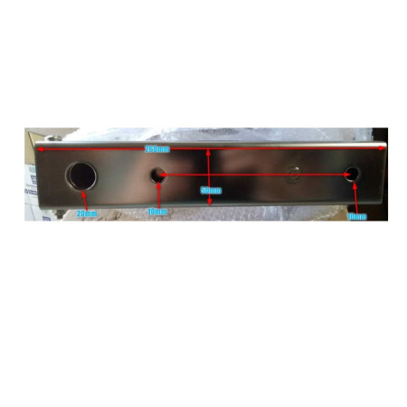 Roll bar pour semi-rigide - tube inox 40 mm - H120 cm - 156 à 206 cm