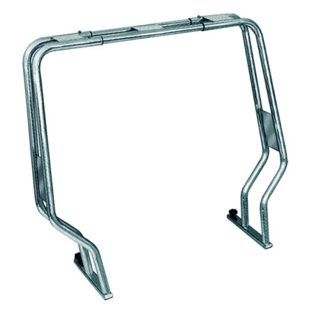 Roll bar pour semi-rigide - tube inox 50 mm - H120 cm - 156 à 206 cm