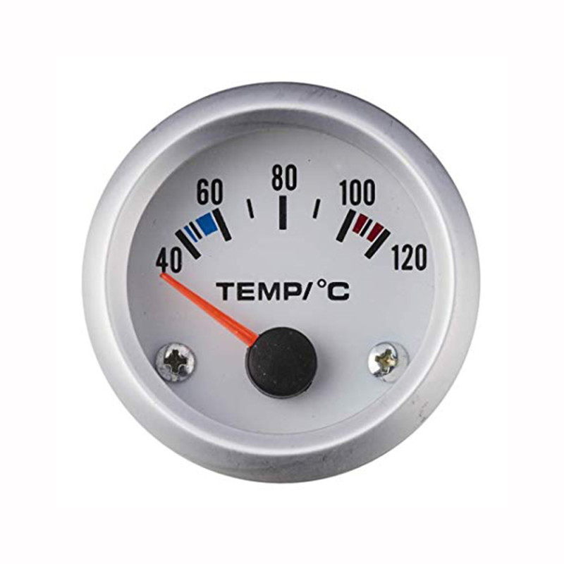 Afficheur température d'eau avec sonde - Ecoline - Ø 52 mm - Fond blanc - IP65
