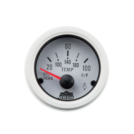 Afficheur température hors-bord 20-100 ohms - G Line - Ø 52 mm - blanc - IP67