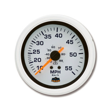 Afficheur speedomètre 10-55 MPH - G Line - Ø 84 mm - blanc - IP67