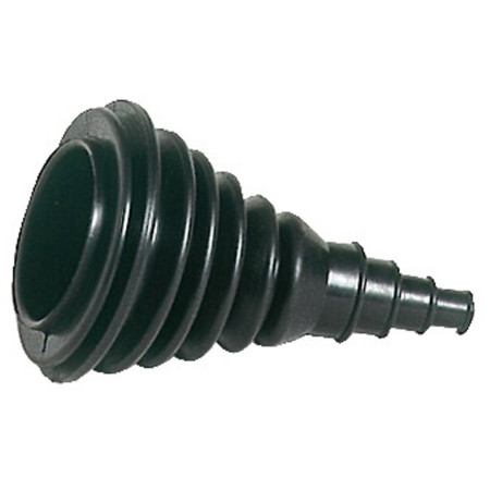 Soufflet passe-câbles caoutchouc - Ø 80 mm perçage - noir