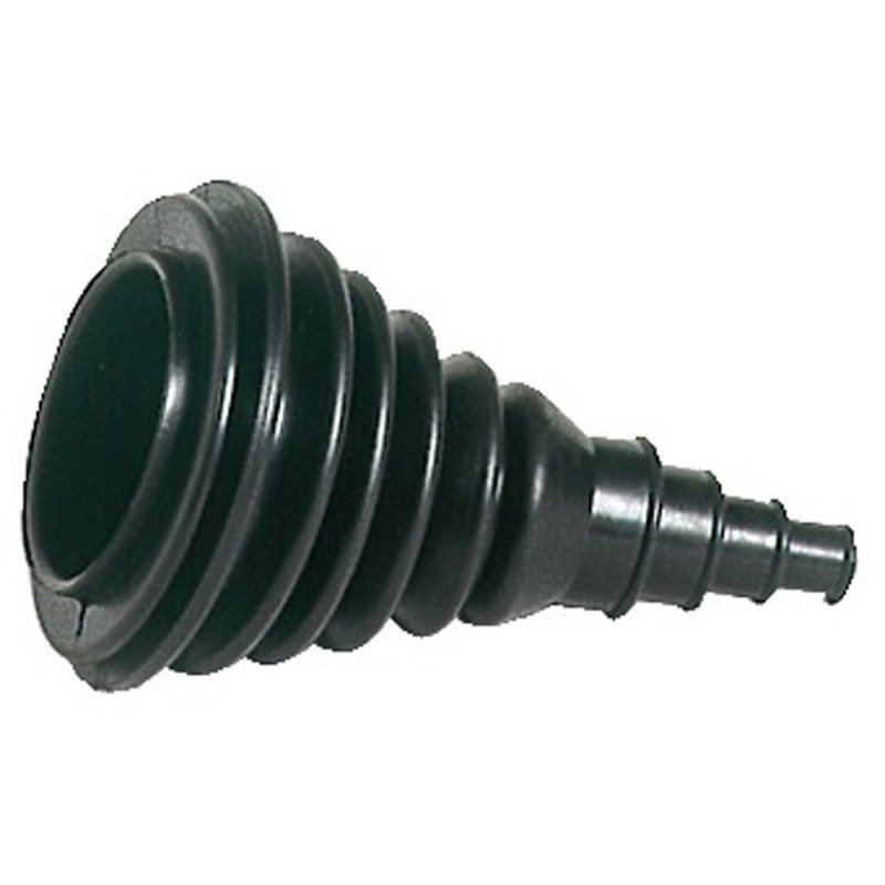 Soufflet passe-câbles caoutchouc - Ø 80 mm perçage - noir