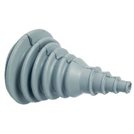 Soufflet passe-câbles caoutchouc - Ø 42 mm perçage - gris