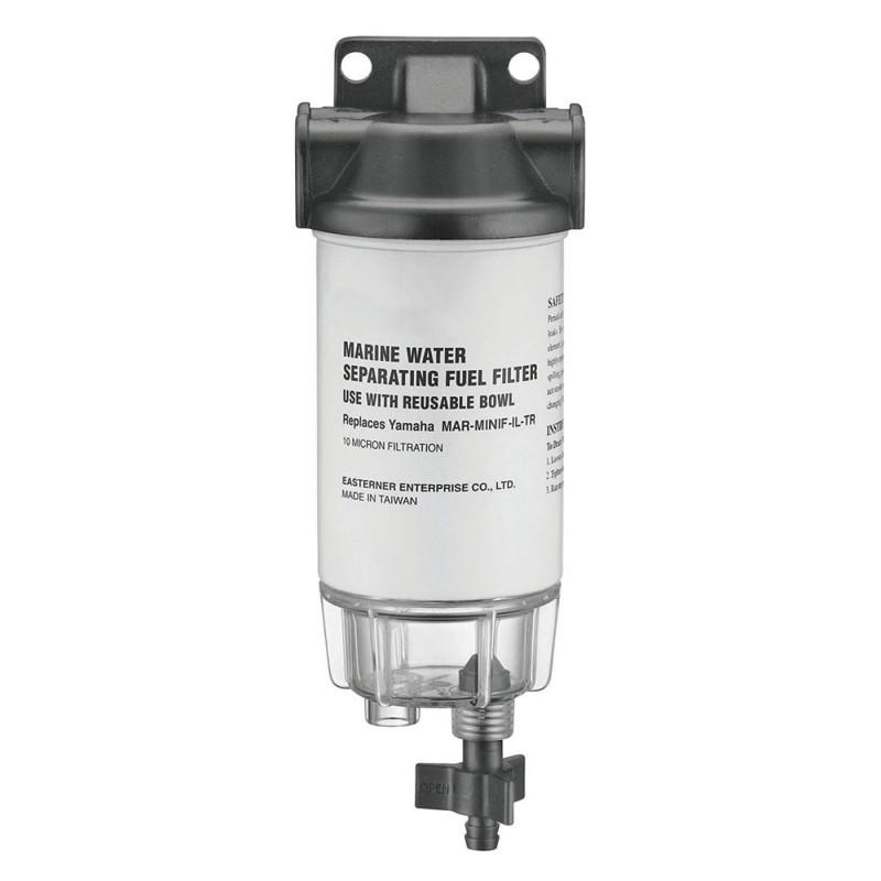 Filtre essence avec décanteur transparent - 200 l/h