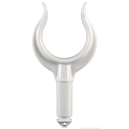 Dame de nage - delrin - beige - Ø 51 mm - axe Ø 18 mm