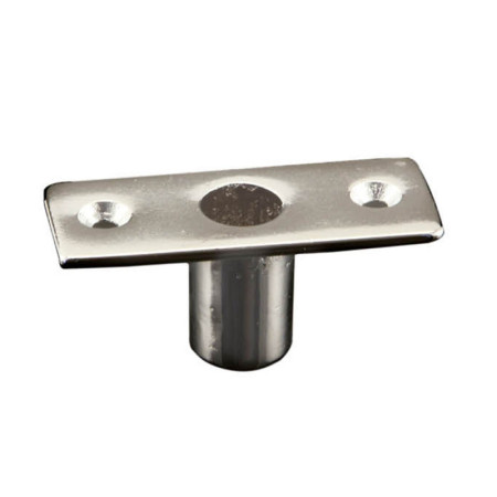 Support pour dame de nage - laiton chromé - à encastrer - 60 x 23 - Ø 12 mm