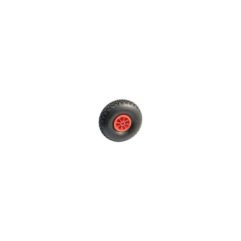 Roue gonflable corps rouge Ø 260 alésage Ø20mm