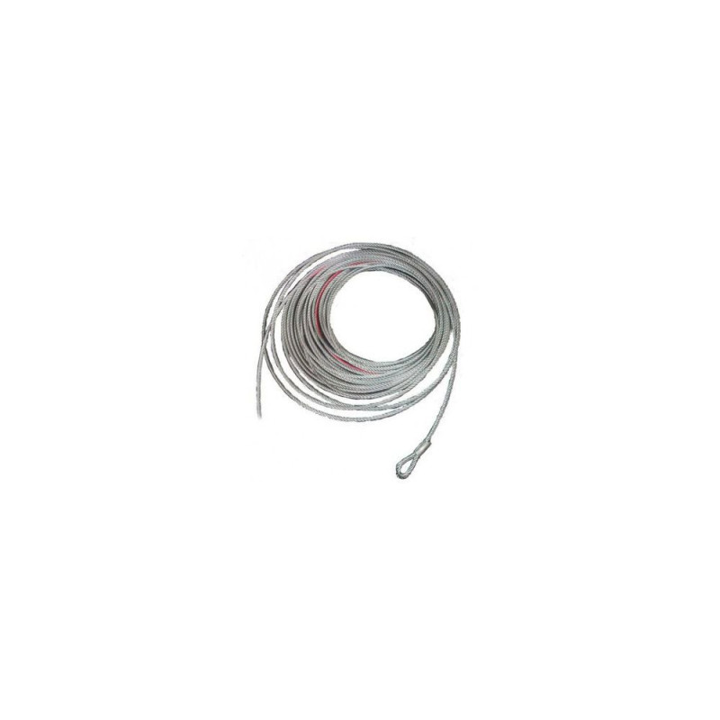 Câble inox 1 boucle 6mm - 15m