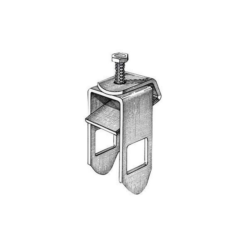 Etrier de fixation pour tube - 30 x 30 mm - pour chassis de 50 mm