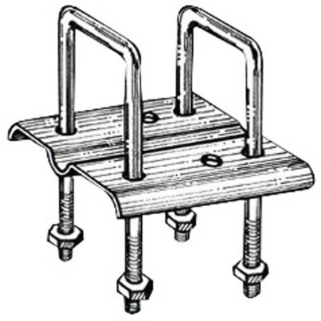 Etrier gauche de fixation rouleau -