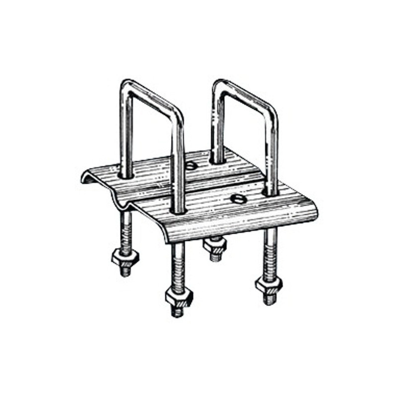 Etrier droite de fixation rouleau -