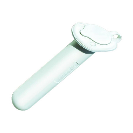 Porte-canne ABS à encastrer - avec bouchon - blanc