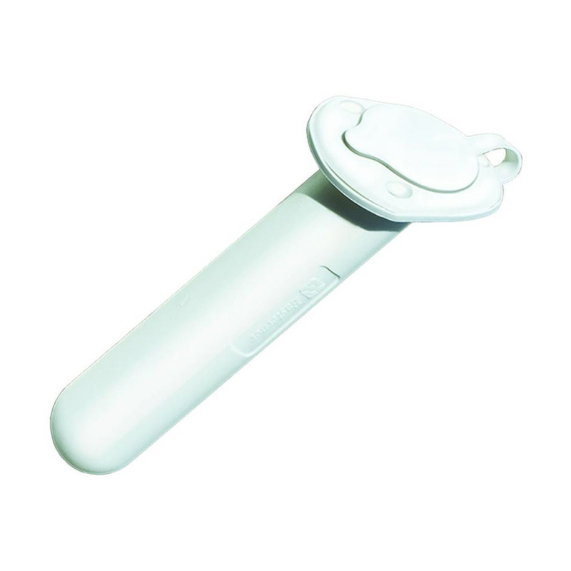 Porte-canne ABS à encastrer - avec bouchon - blanc