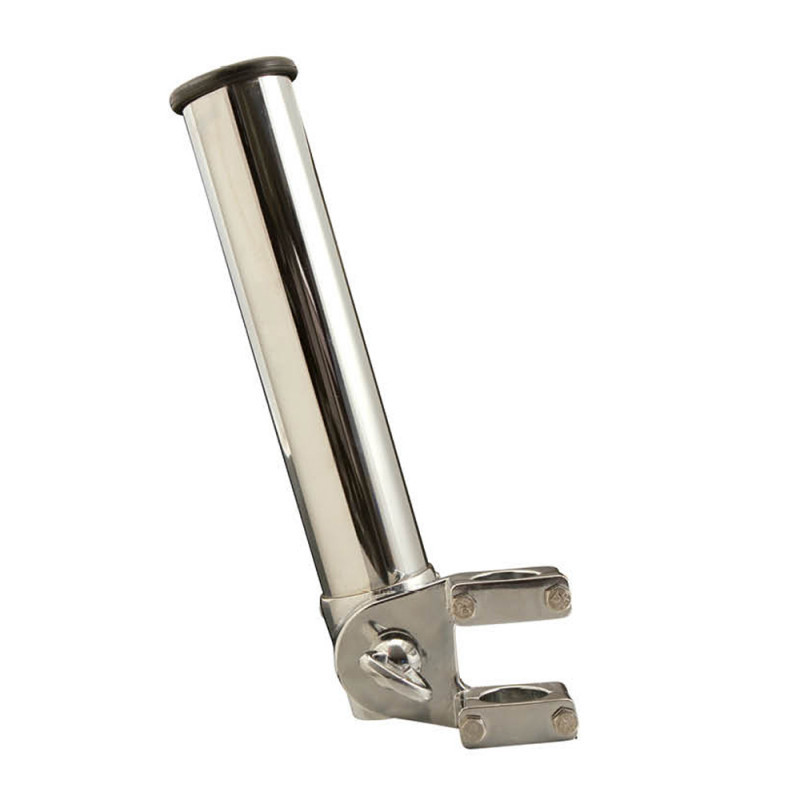 Porte-canne pour tube - fixation par bride à papillon - pour tube de 22-25-30 mm