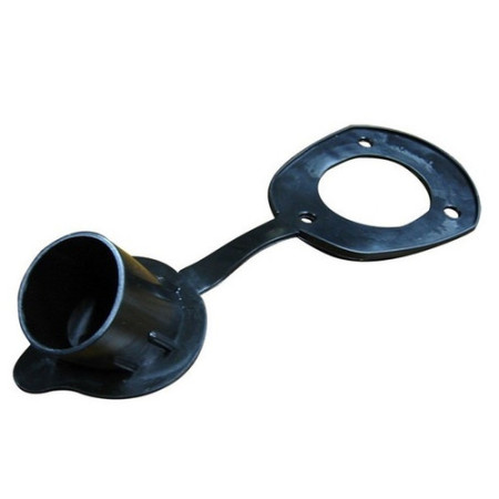Bouchon de rechange pour porte-canne ABS à encastrer - noir