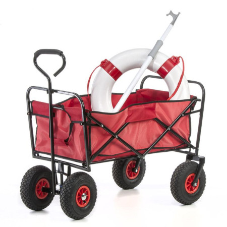 Chariot pliant en acier - 4 roues