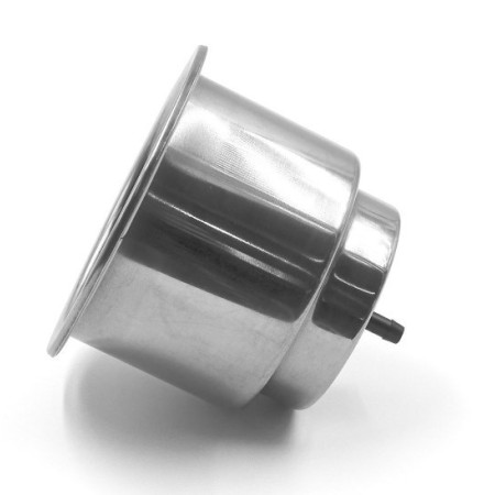 Porte verre inox à encastrer - 89 mm