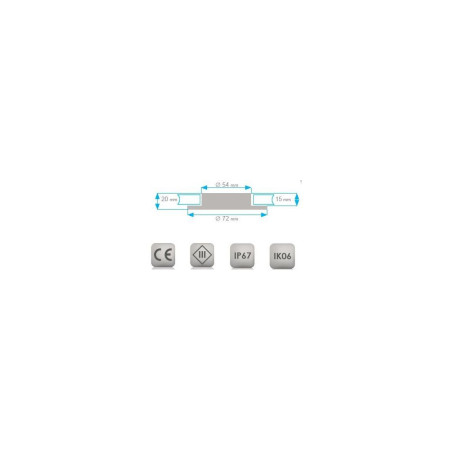 MANTAGUA Spot étanche LED Tudy inox 10W