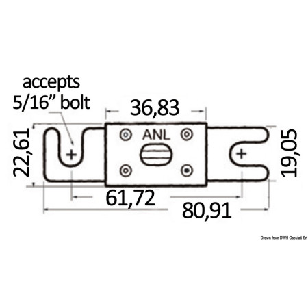 Fusible haute capacité 50 A - Lot de  10