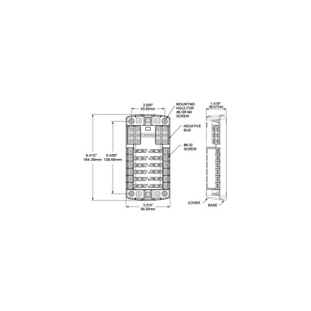 BLUE SEA Porte fusible 12 voies ATO/ATC