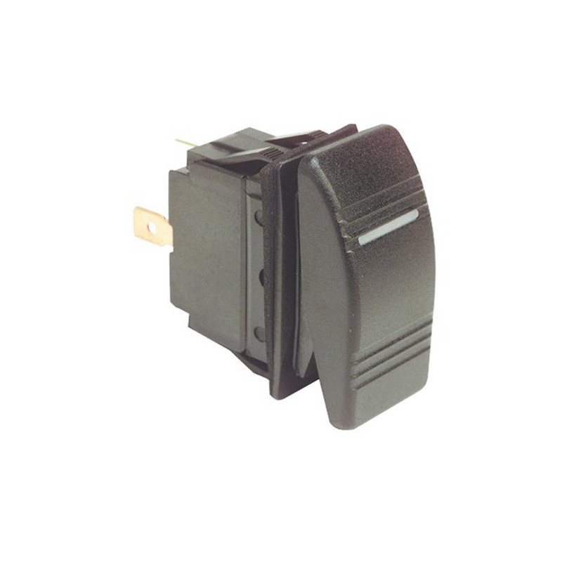 Interrupteur à bascule - ON-OFF-ON - avec LED - 4 contacts