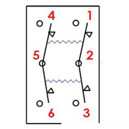 Interrupteur Marina R sans bascule (ON)-OFF-(ON) -