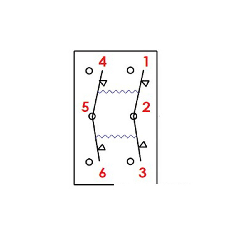 Interrupteur Marina R sans bascule (ON)-OFF-(ON) -