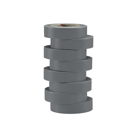 Ruban isolant - gris - Blister de 8