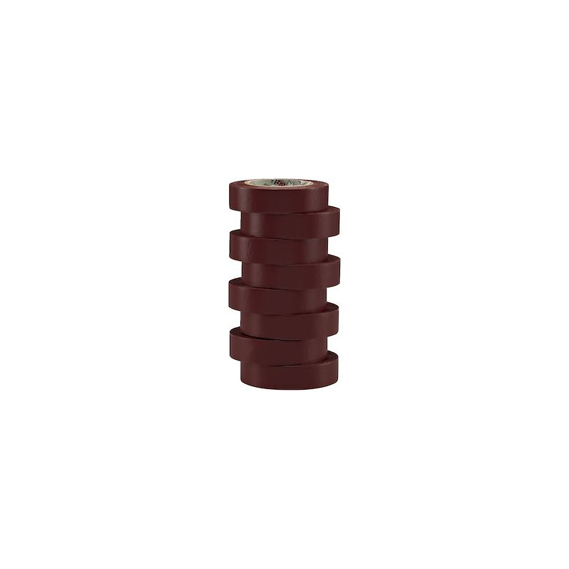 Ruban isolant - brun - Blister de 8