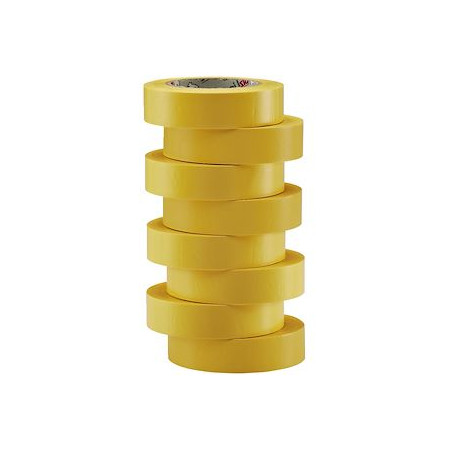Ruban isolant - jaune - Blister de 8