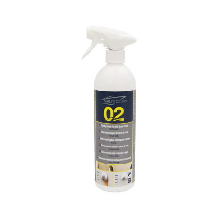 NAUTIC CLEAN 02 Déjaunissant coques - vaporisateur 750 ml