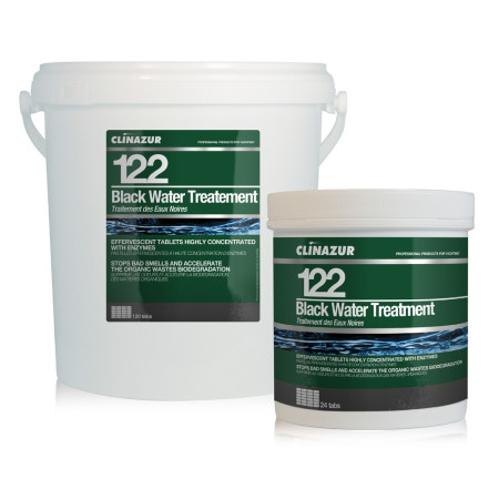 Traitement réservoir eau noire bio enzymatique - 120 pastilles