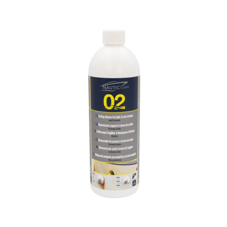 NAUTIC CLEAN 02 Déjaunissant coques - flacon 1 L