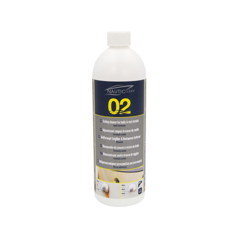 NAUTIC CLEAN 02 Déjaunissant coques - flacon 1 L