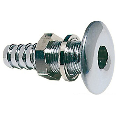 Passe-coque laiton chromé pompe de cale 15 mm -