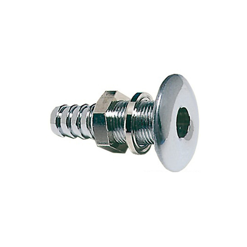 Passe-coque laiton chromé pompe de cale 15 mm -