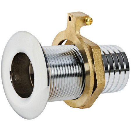 Passe-coques laiton chromé 1/2'' x 19 mm -
