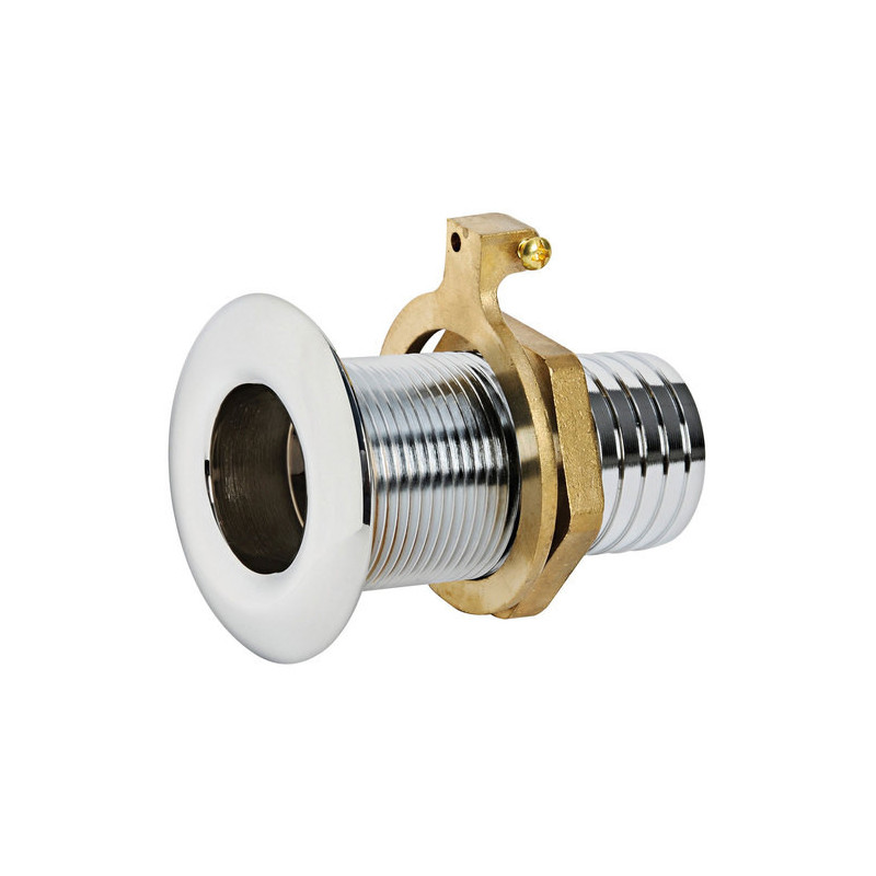 Passe-coques laiton chromé 1/2'' x 19 mm -