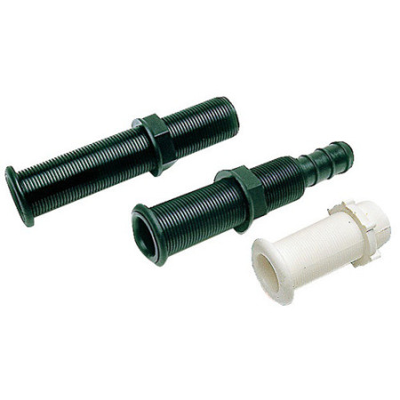Passe-coque vidange blanc 22,7 x 78 mm -